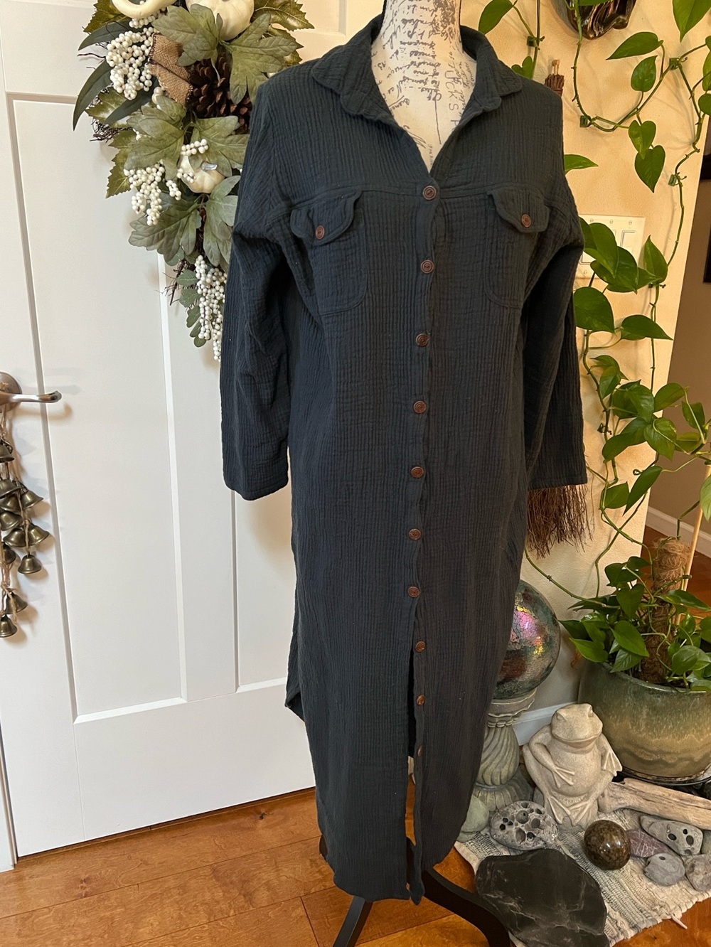 Nomad Black Textured Knit Dress